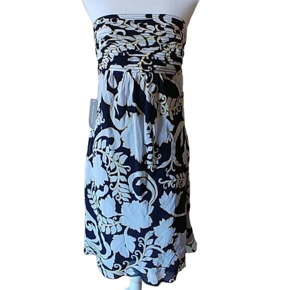 Ann Taylor Dress Strapless Midi Sz 10 NWT - Picture 2 of 6